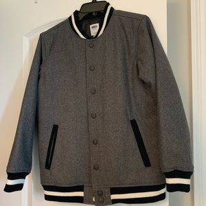 Boys wool blend fully-lined Old Navy bomber jacket